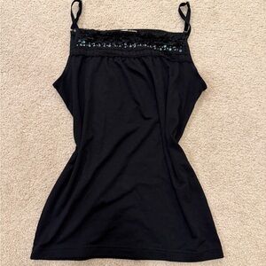 Black Beaded Lace Cami Women’s